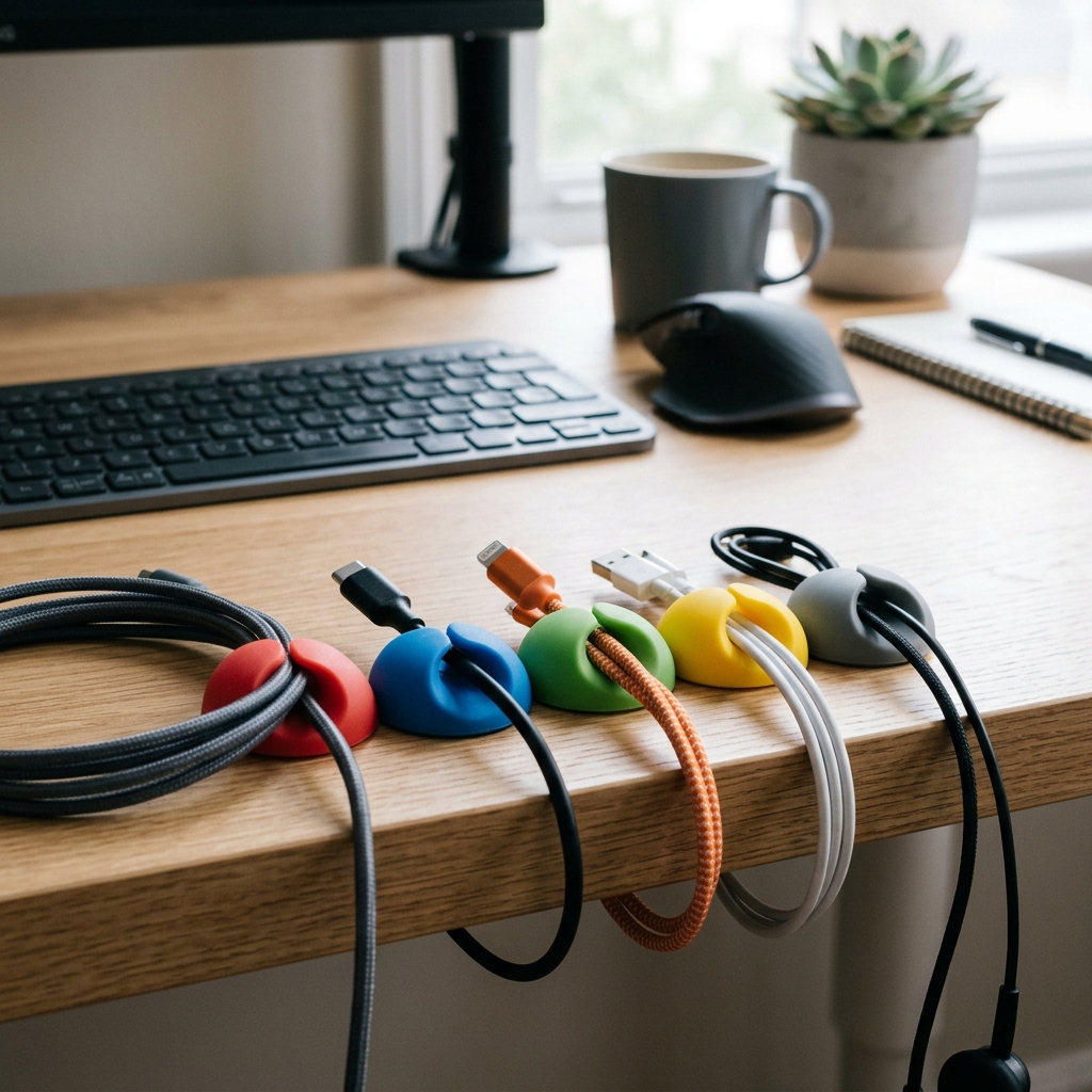 Silicone Cable Organizer Clip